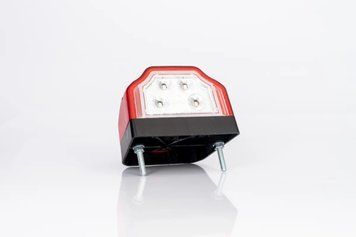 Ліхтар освітлення номерного знака LED червоного кольору з габаритним світлом без дроту Fristom FT-031 A LED FT-031 A LED фото
