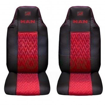 Чехлы MAN TGA|TGX|TGL Euro 5 "Комби" вельвет + ЭКО-кожа Vistrim Наличие цветов уточняйте PN0102811 фото