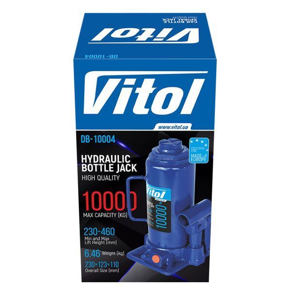 Домкрат гідравлічний телескоп 10т DB-10004H Vitol DB-10004H фото