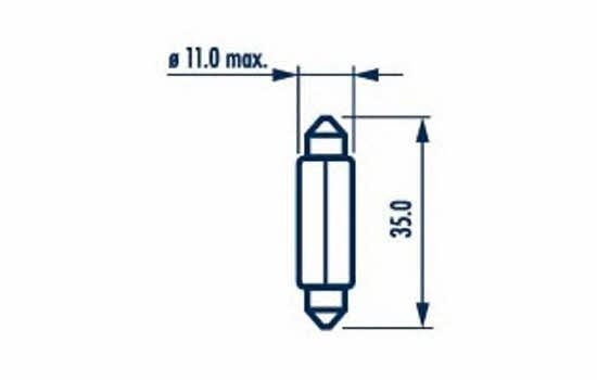 Лампа розжарювання C5W 24V 5W 171363000 NARVA 171363000 фото
