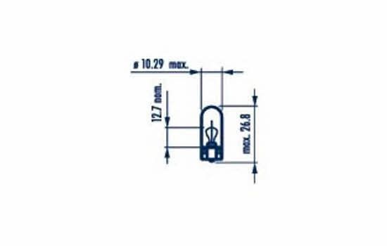 Лампа розжарювання W3W 24V 3W 171093000 NARVA 171093000 фото