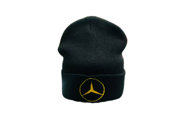 Шапка Mercedes Чорна, жовтий лого PN4301007 фото