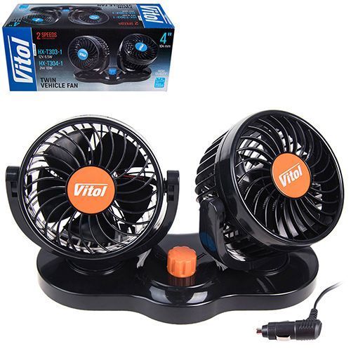 Вентилятор 4" 24V 10W подвійний дві швидкості HX-T304-1 Vitol HX-T304-1 фото